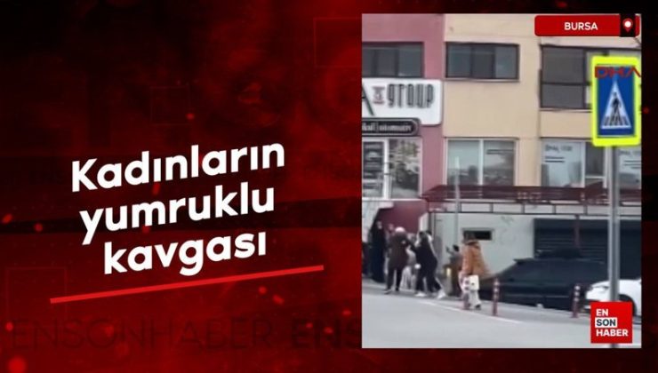 Bursa’da, bayanların yumruklu hengamesi