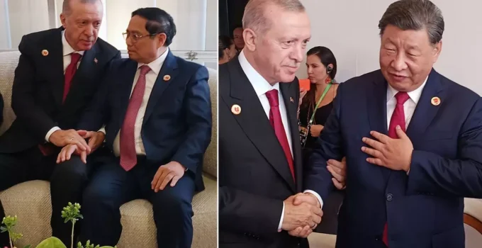 G20 Doruğu’nda Asyalı başkanlar bir ortaya gelen Erdoğan’ın samimi halleri dikkat çekti