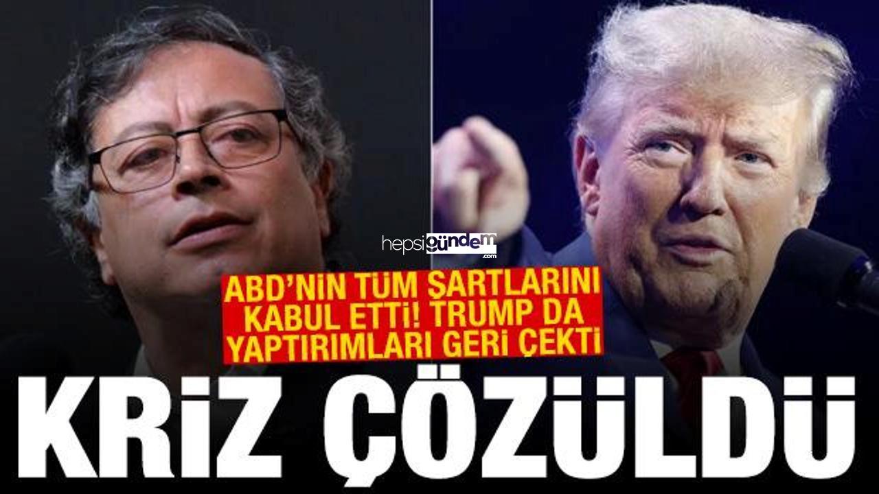 ABD ile Kolombiya ortasında göçmen krizi aşıldı! Trump yaptırımları geri çekti