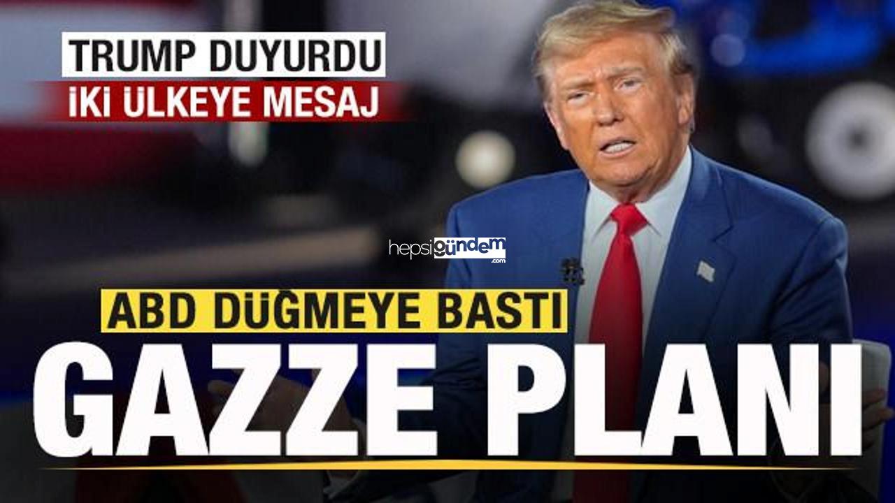 ABD’nin Gazze planı! Trump duyurdu! İki ülkeye ileti