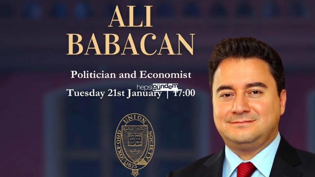 Ali Babacan Oxford Union’da  konuşacak