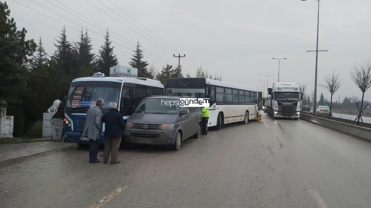 Ankara’da zincirleme trafik kazası: 33 kişi yaralandı