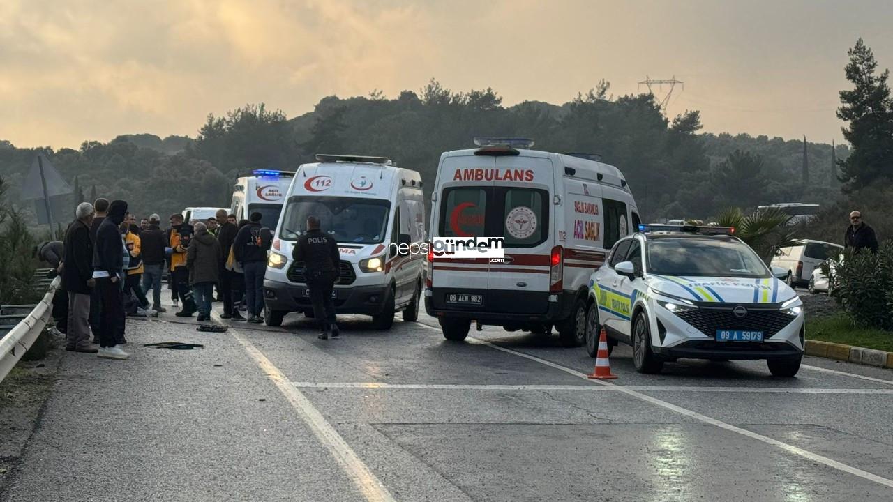 Aydın’da trafik kazası: 1 kişi öldü, 4 kişi yaralandı