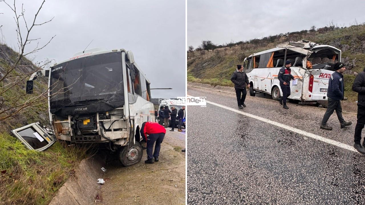 Balıkesir’de emekçi servisi devrildi: 4’ü ağır 26 yaralı