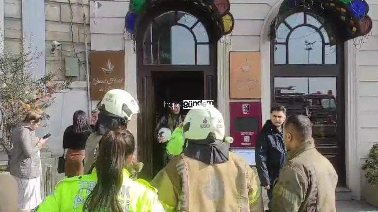 Beyoğlu’nda otelde yangın çıktı