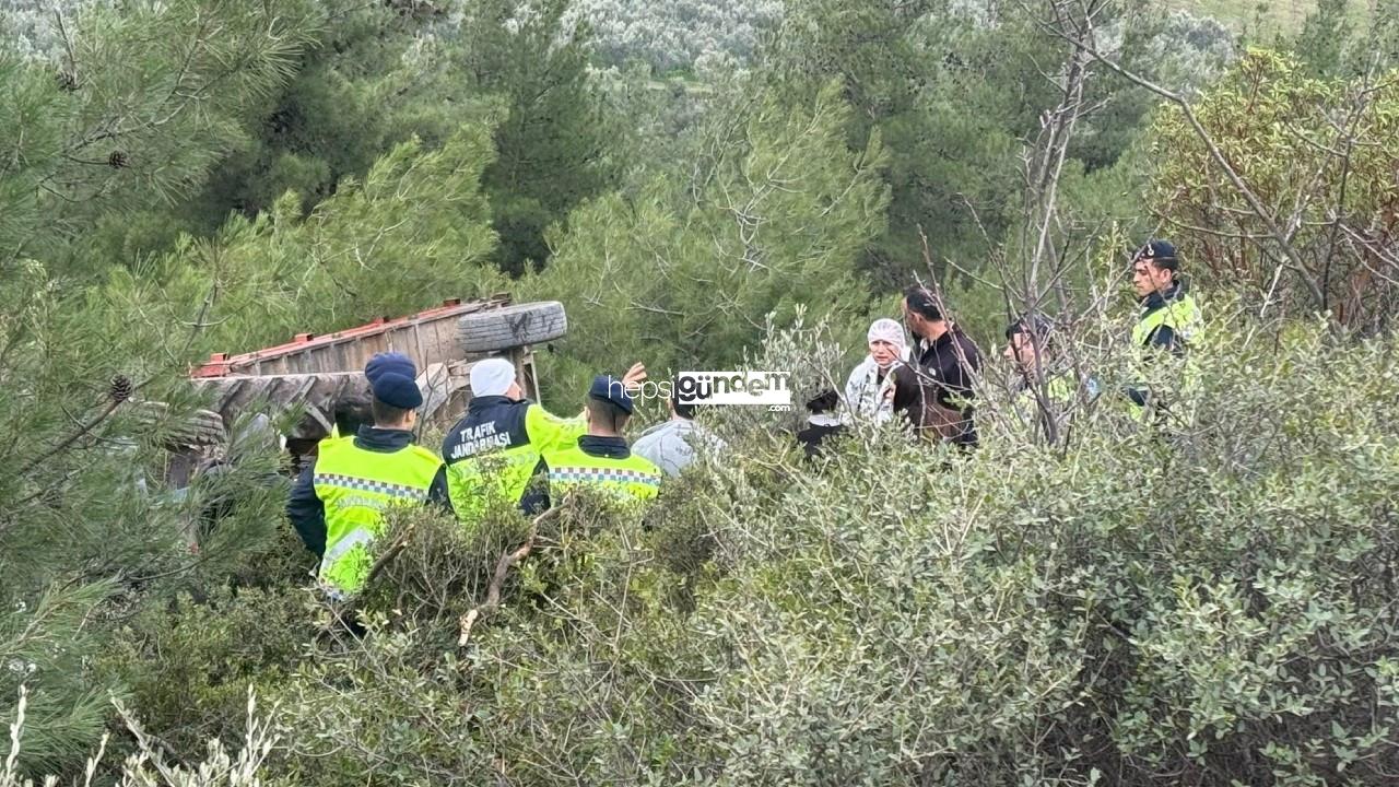 Bursa’da traktör şarampole yuvarlandı: 1 meyyit, 1 yaralı