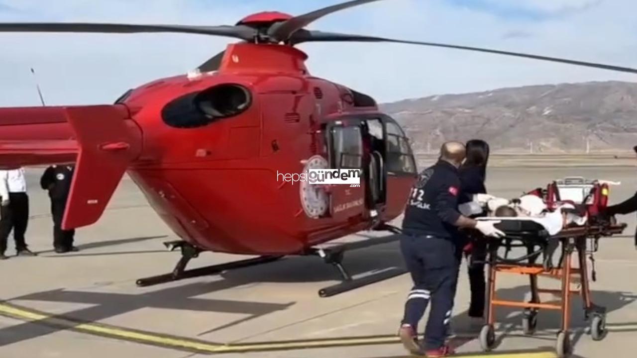 Cizre’de 5 aylık bebek ambulans uçakla sevk edildi