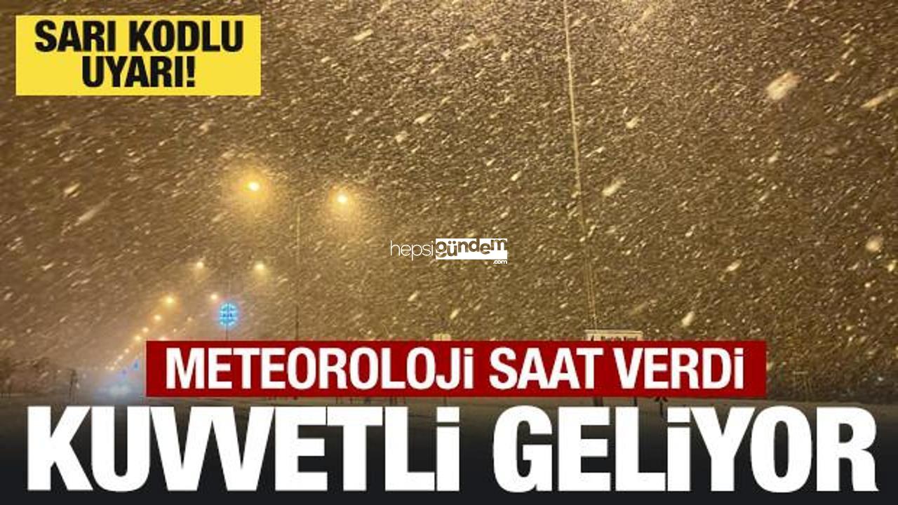 Çok ağır kar yağışı başlıyor! Meteoroloji’den sarı kodlu ihtar