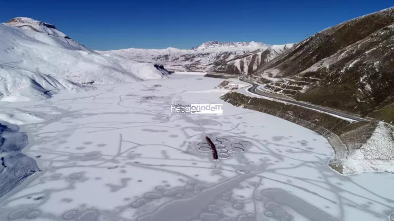 En düşük sıcaklık Van’da ölçüldü: Zernek Baraj Gölü dondu