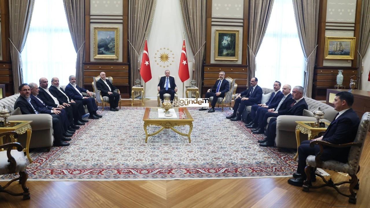 Erdoğan, Hamas heyetiyle görüştü