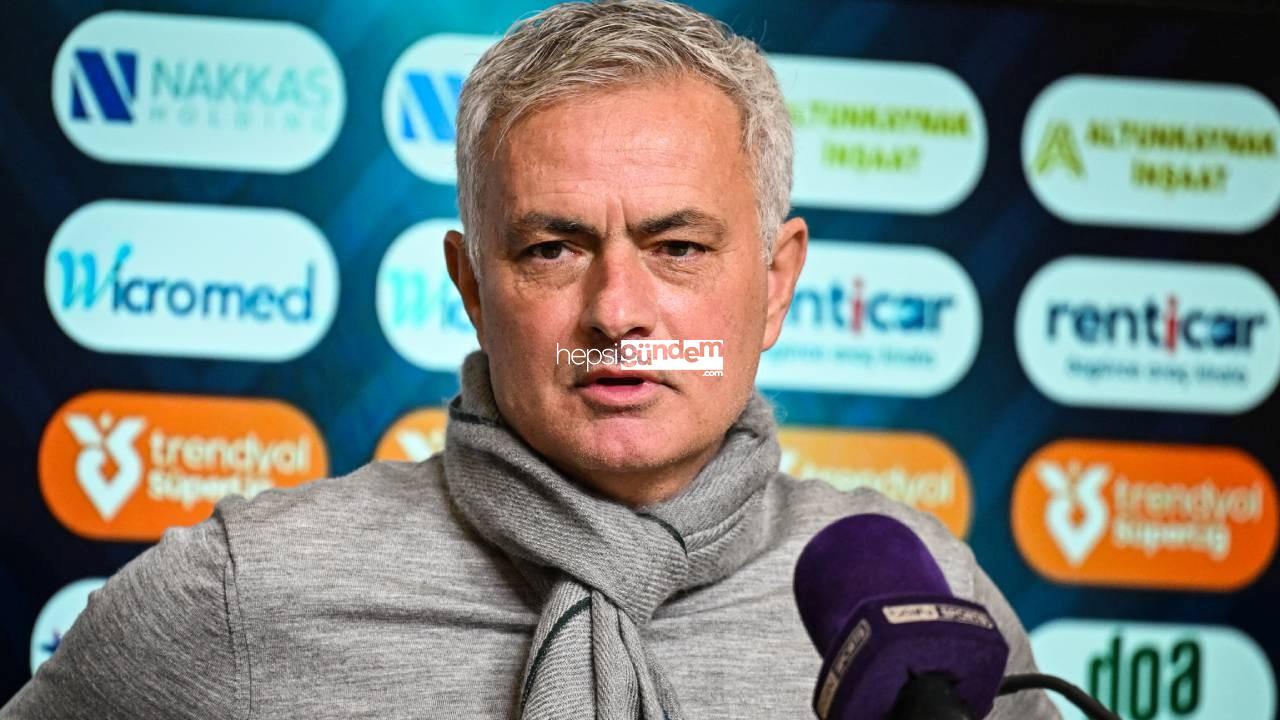 Jose Mourinho: Puan olarak kendimizi Galatasaray’ın önünde görüyorum