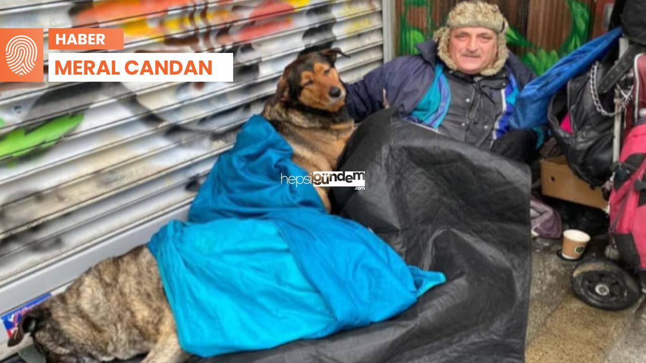 Kadıköy sokakta köpekleri ile yaşayan Gültekin için ayakta