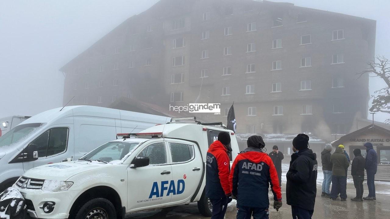 Kartalkaya’da 76 kişinin hayatını kaybettiği otelde AFAD arama yapacak