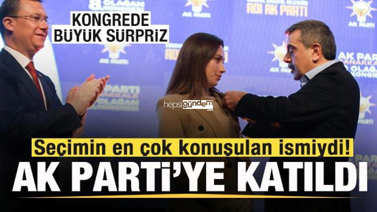 Kongrede sürpriz! Türkiye’nin en genç belediye başkanı AK Parti’ye katıldı