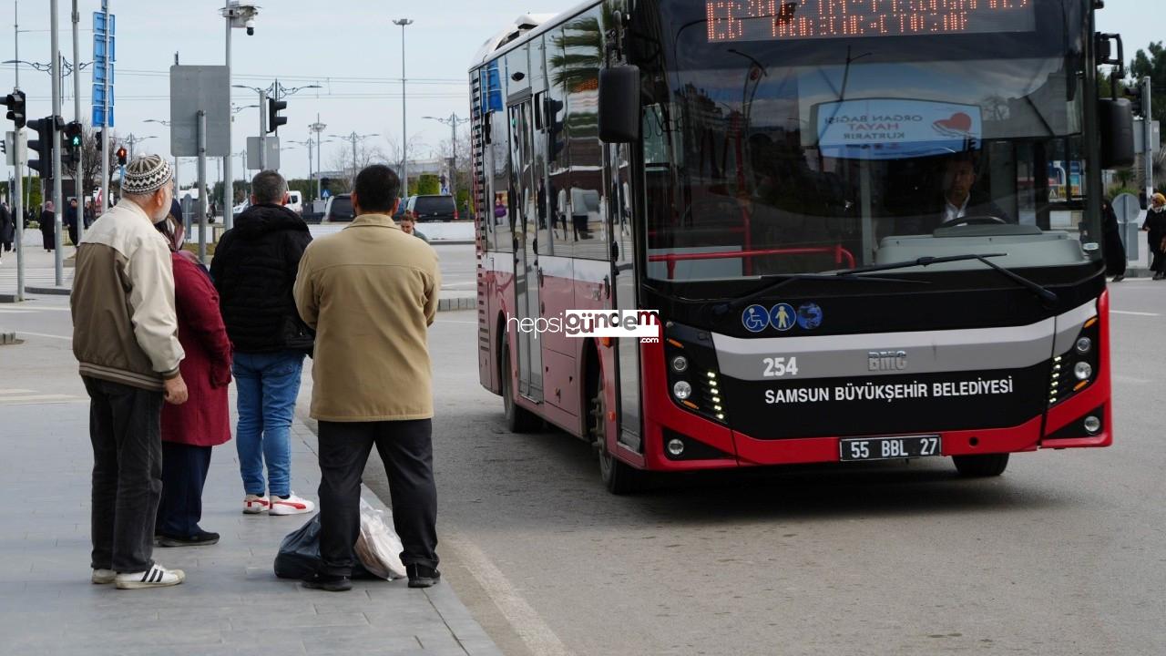 Samsun’da toplu ulaşıma artırım