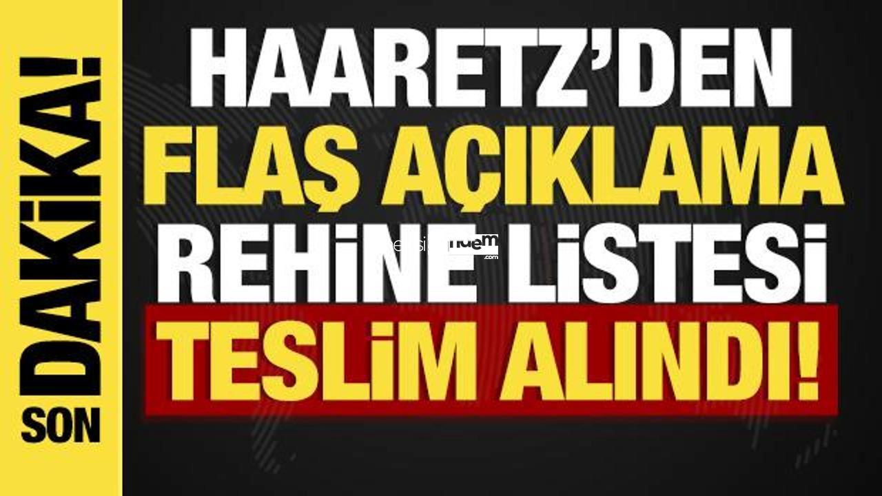 Son dakika… İsrail basını: “Rehine listesi teslim alındı!”