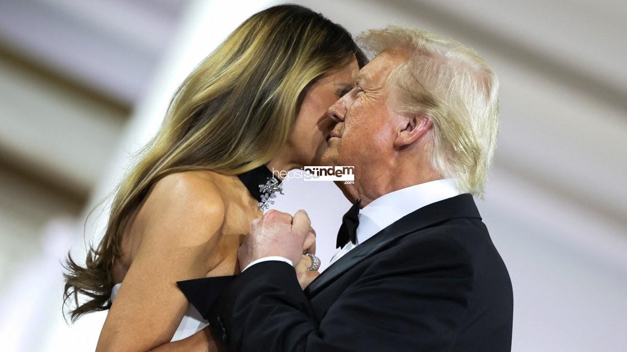 Trump ve Melania çifti, başkanlığı dans ederek kutladı