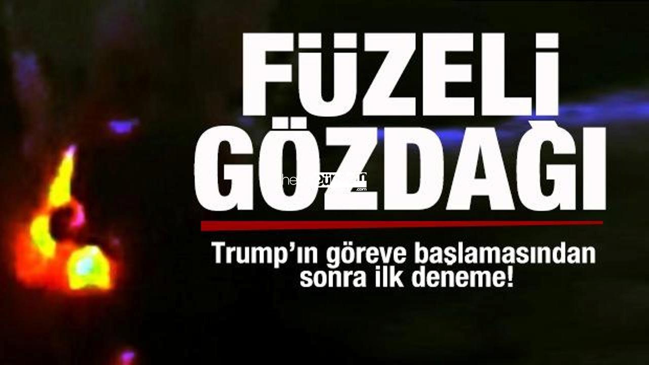 Trump’ın vazifeye başlamasından sonraki birinci füze denemesi! Gözdağı verdi