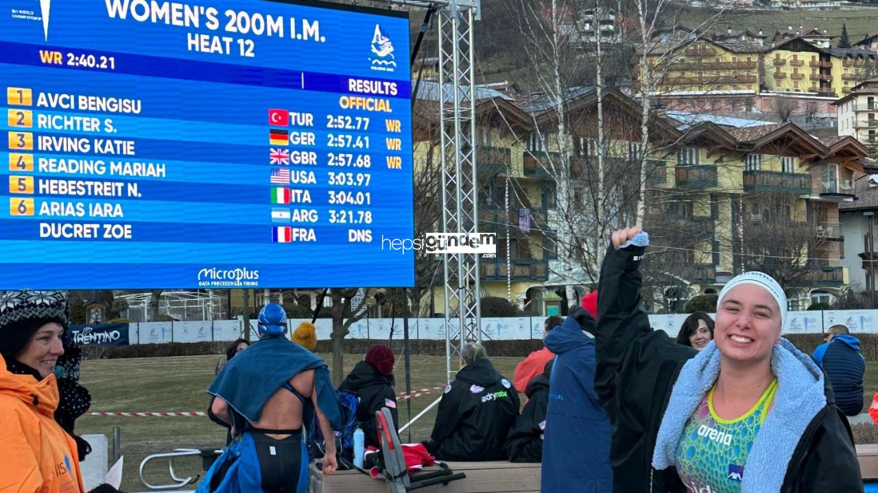 Ultramaraton yüzücüsü Bengisu Avcı dünya rekoru kırdı