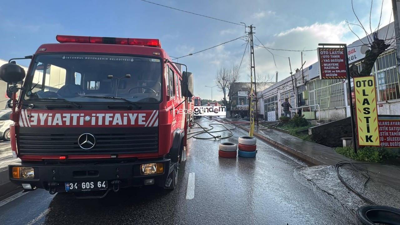 Ümraniye’de çıkan yangın söndürüldü