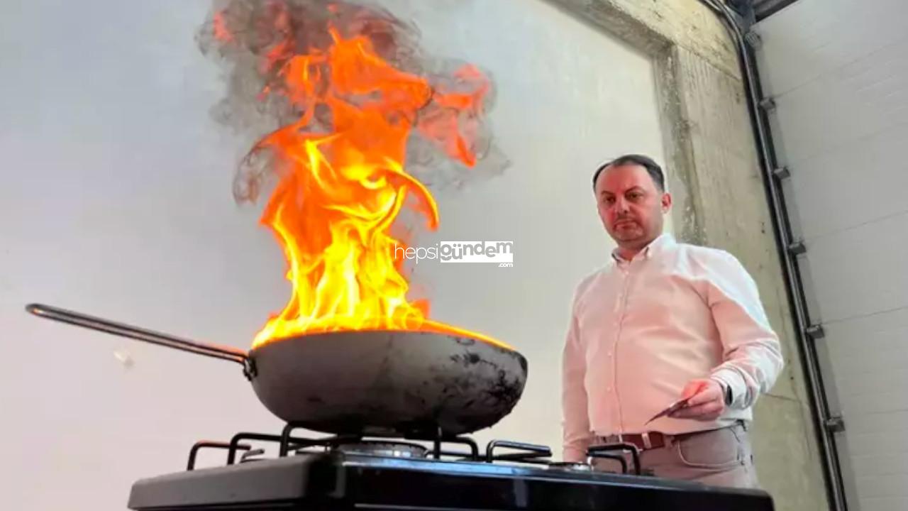 Yağ yangınlarını söndürecek eser geliştirildi