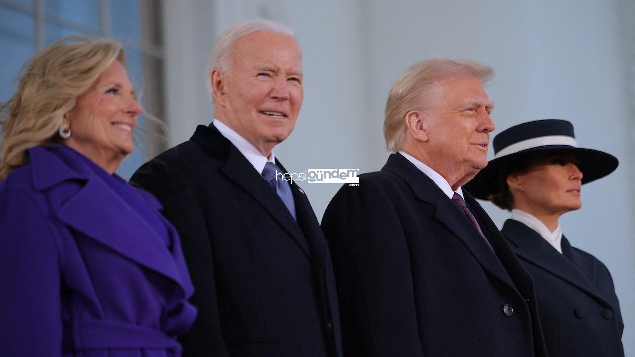 Yemin merasimi için hazırlıklar başladı: Trump ile Biden, Beyaz Saray’da bir ortaya geldi