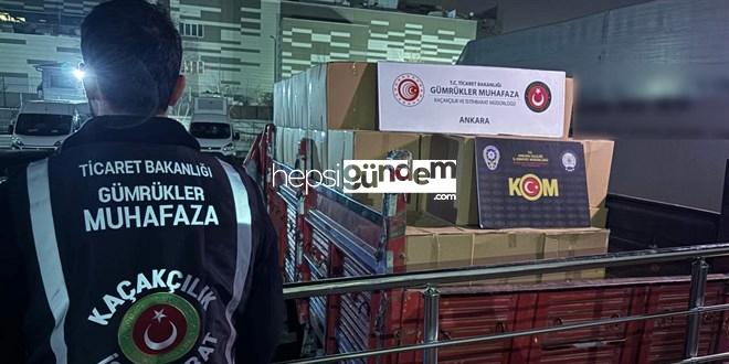 38 milyon liralık kaçakçılık operasyonu