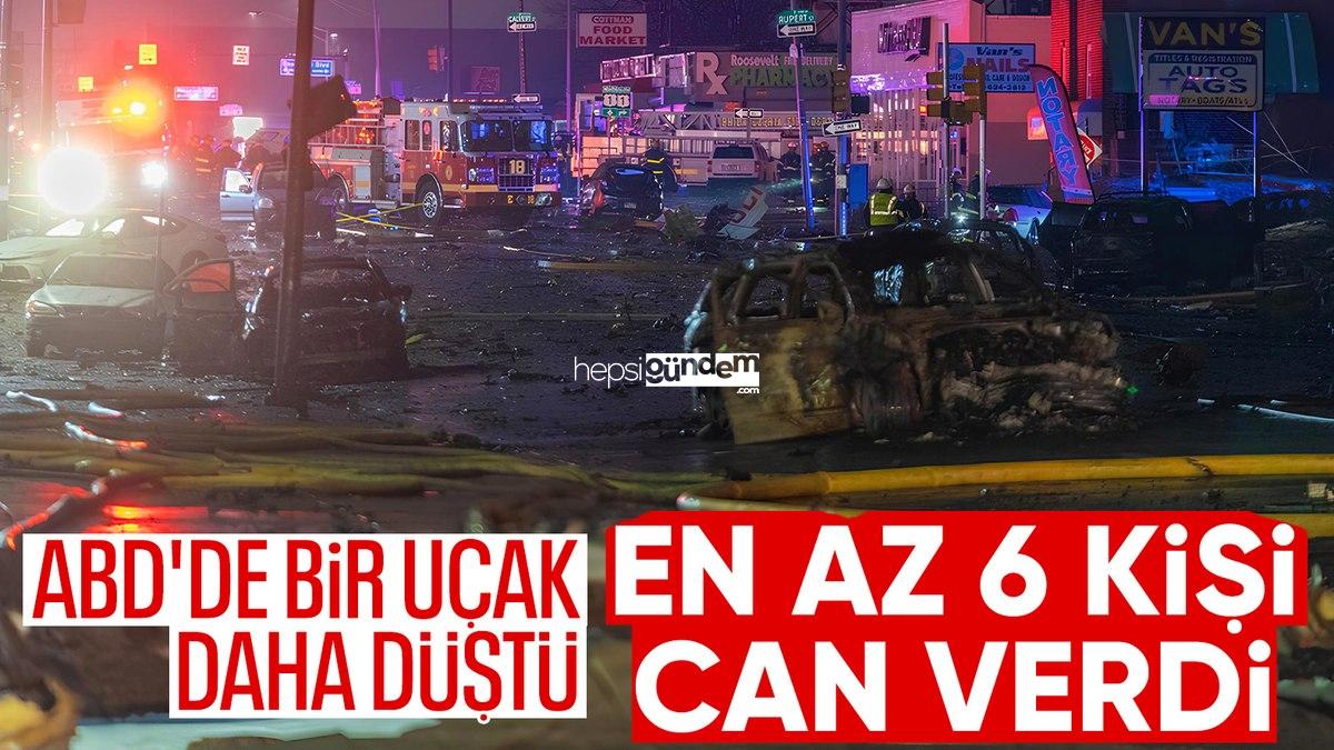 ABD’de uçak yerleşim bölgesine düştü: Çok sayıda can kaybı var