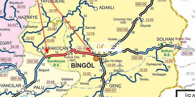 Bingöl-Elazığ yolu ulaşıma kapatıldı