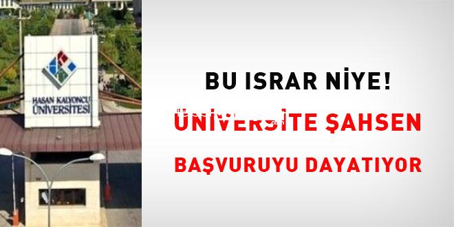 Bu Israr Niye! Üniversite şahsen başvuruyu dayatıyor