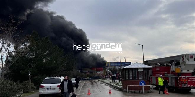 Bursa’da madeni yağ dükkanında yangın