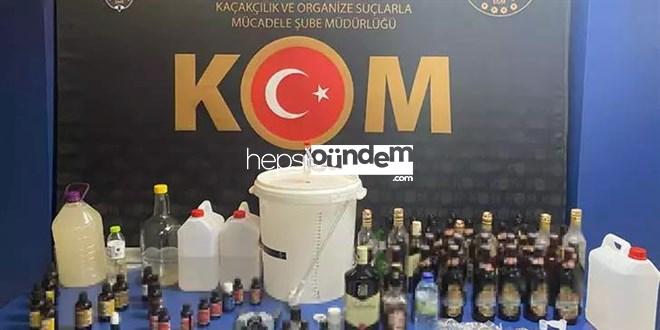 Çankırı’da düzmece içki operasyonu: 5 gözaltı