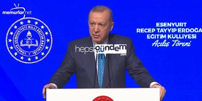 Cumhurbaşkanı Erdoğan: 1381 engelli öğretmen atanacak