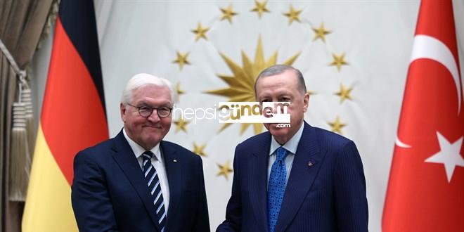 Erdoğan, Almanya Cumhurbaşkanı Steinmeier ile görüştü