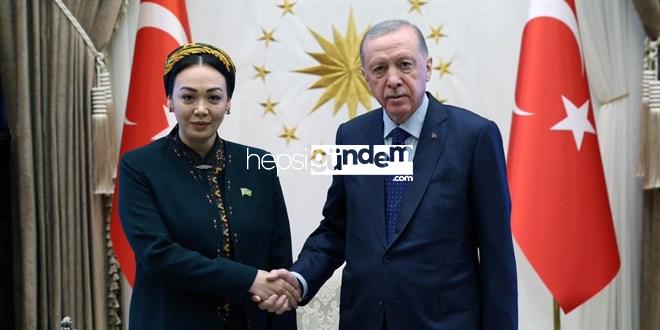 Erdoğan, Dünyagözel Gulmanova’yı kabul etti