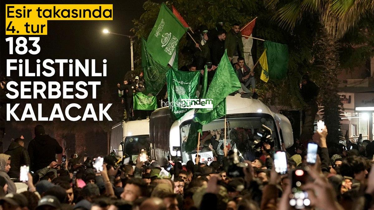 İsrail-Hamas ortasında yeni takas: 3 rehineye karşılık 183 mahkum özgür kalacak