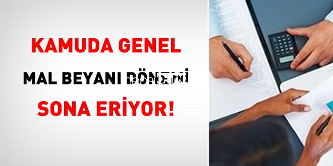 Kamuda Genel Mal Beyanı Devri Sona Eriyor!