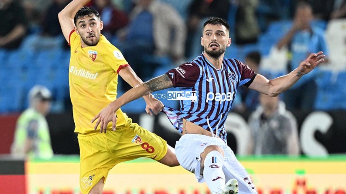 Kayserispor – Trabzonspor maçının mümkün 11’leri