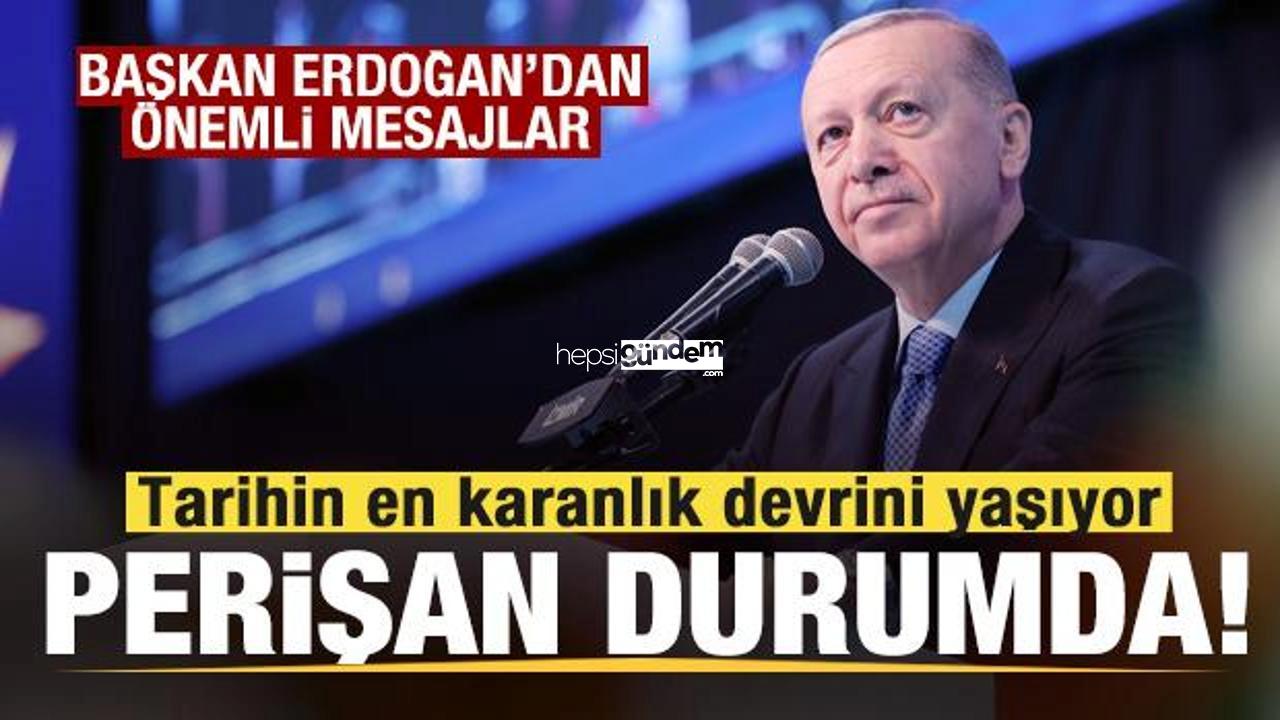 Lider Erdoğan’dan İzmir yansısı: Tarihin en karanlık dönemini yaşıyor! Perişan durumda!