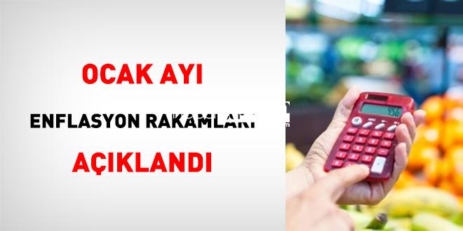 Ocak ayı enflasyon sayıları açıklandı