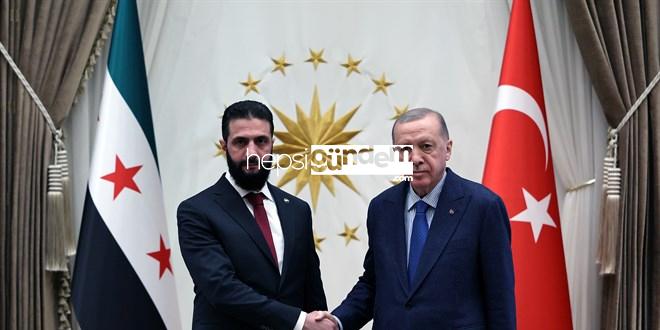 Suriye’den tarihi ziyaret! Erdoğan-Şara görüşmesi başladı