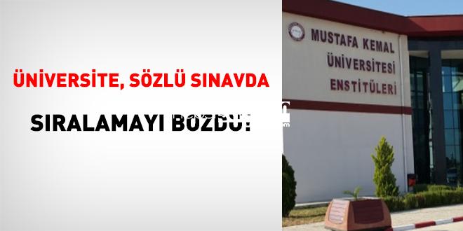 Üniversite, Kelamlı İmtihanda Sıralamayı Bozdu!