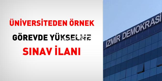 Üniversiteden Örnek Misyonda Yükselme İmtihan İlanı