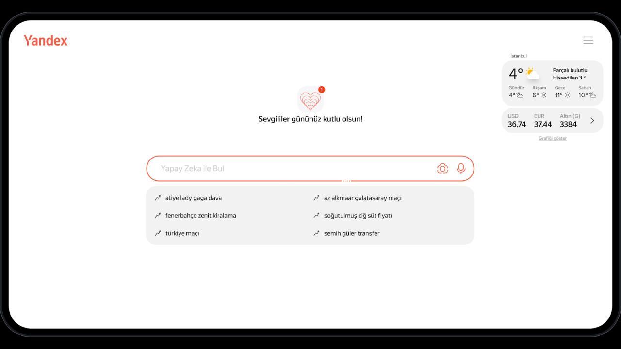 Yandex Türkiye’den 14 Şubat Sevgililer Günü tahlili