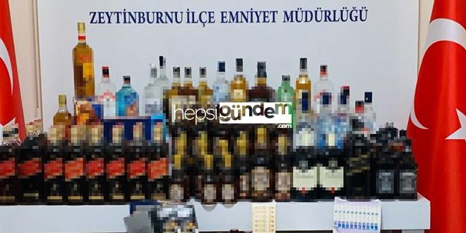 Zeytinburnu’nda geçersiz içki operasyonunda 2 kuşkulu yakalandı