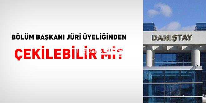 Bölüm Başkanı Jüri Üyeliğinden Çekilebilir Mi?