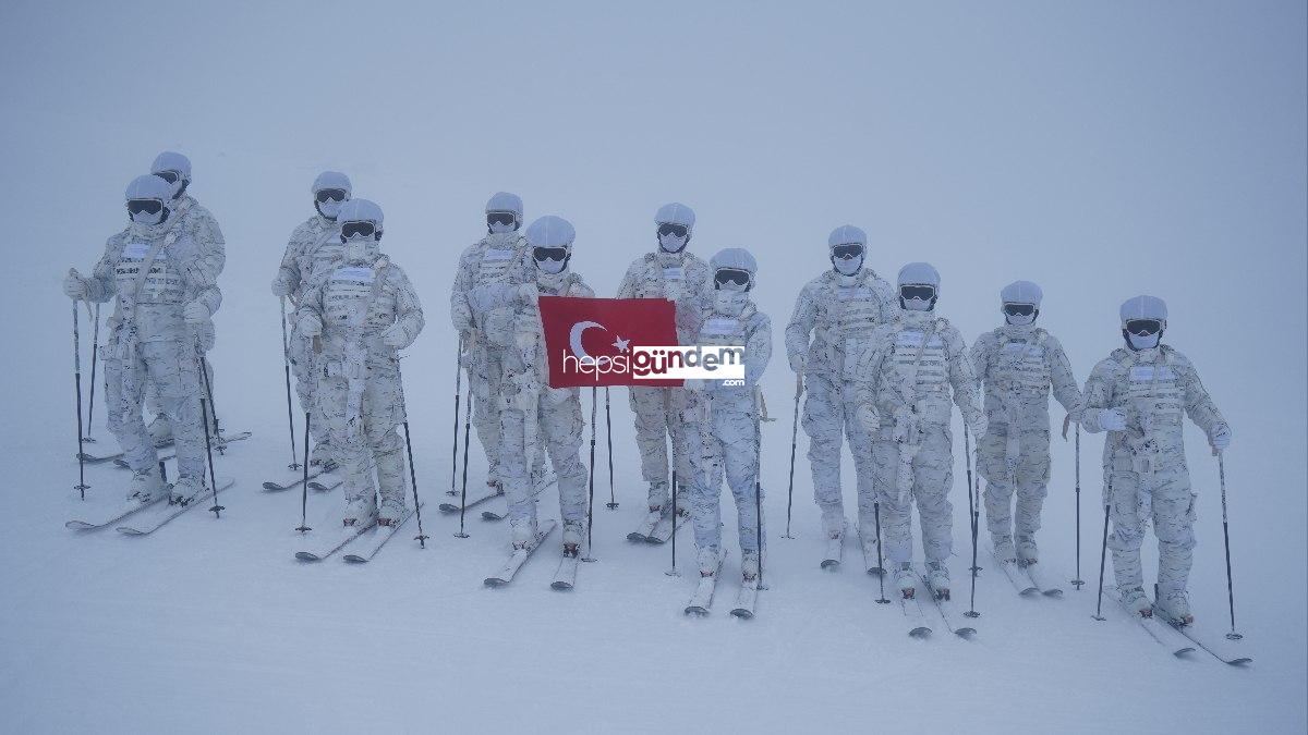 Bordo berelilerin eksi derecelerde güçlü kış eğitimleri