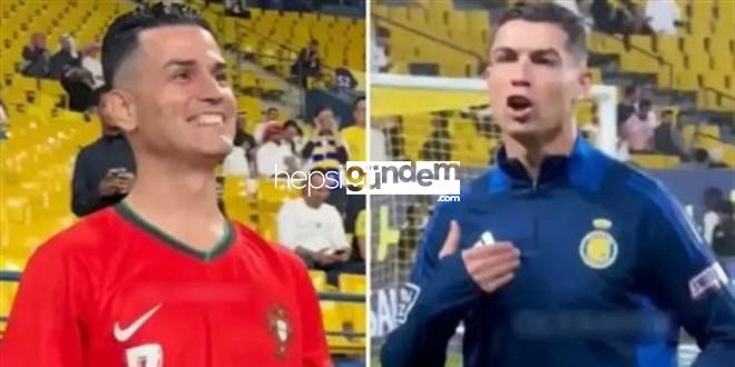 Cristiano Ronaldo ‘Adanalı’ versiyonu ile karşılaştı, reaksiyonu olay oldu