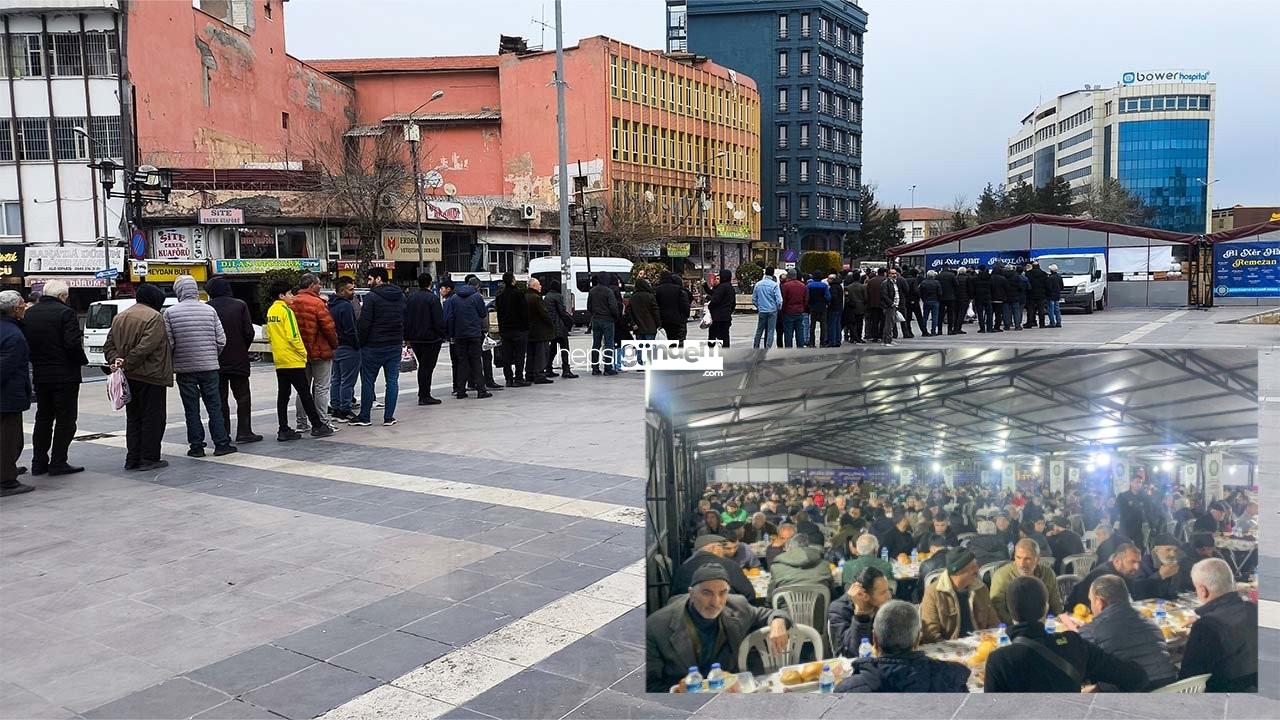 Diyarbakır’da iftar kuyruğu: ‘İhtiyaç sahiplerinin karnı doyuyor’