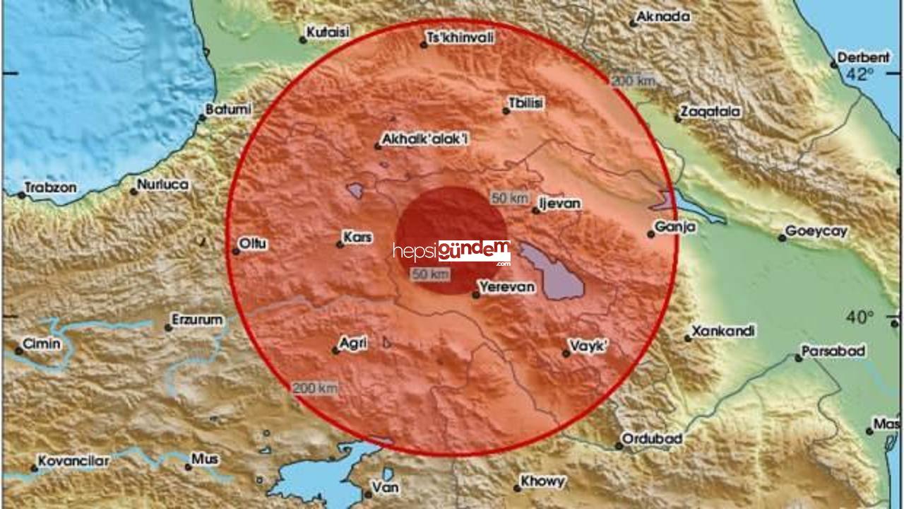 Ermenistan-Türkiye hududunda zelzele